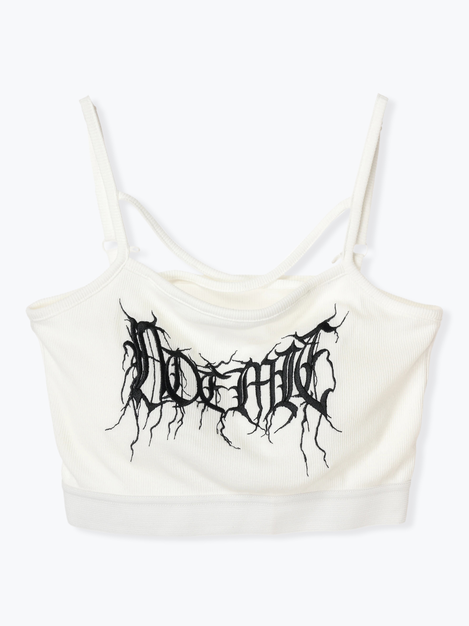 クロスチェーンゴシック刺繡ブラトップ（キャミソール・タンクトップ