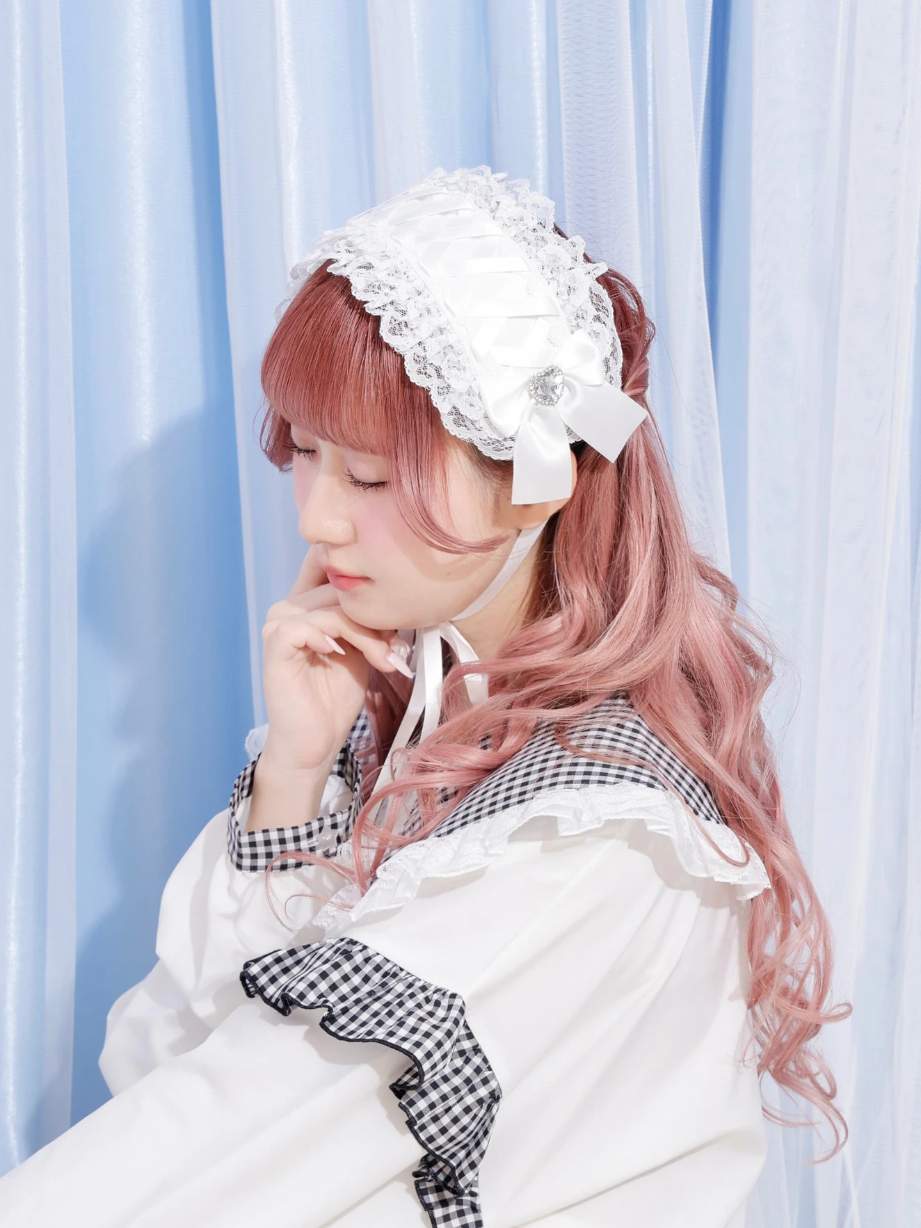 キラキラハートビジューヘッドドレス（アクセサリー｜オフホワイト