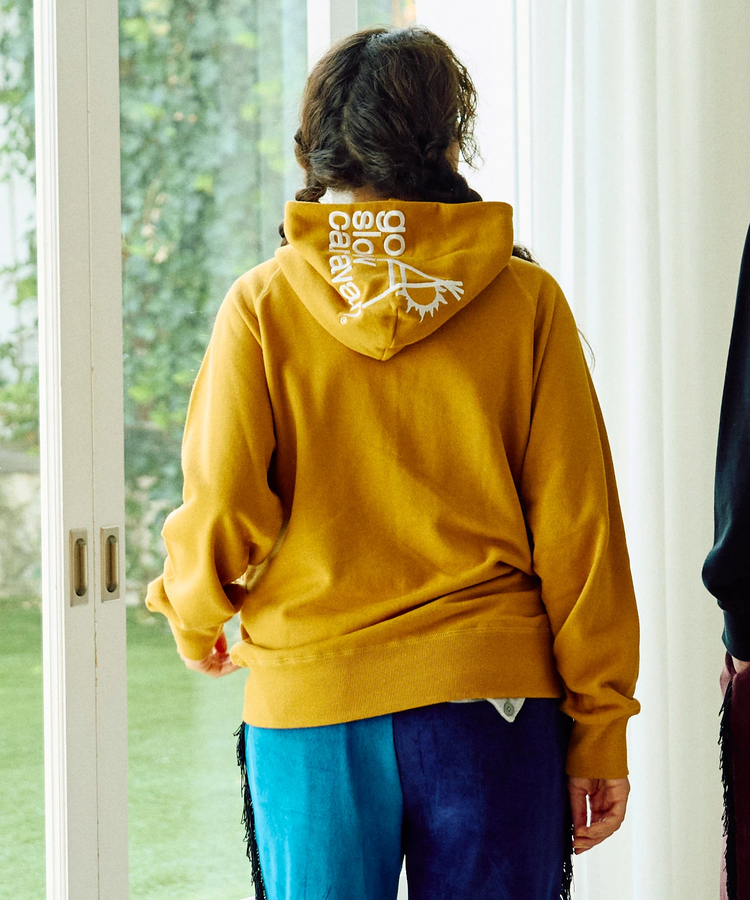 空紡糸裏毛 フードLOGO刺繍プルパーカー (MENS)｜ファッション通販