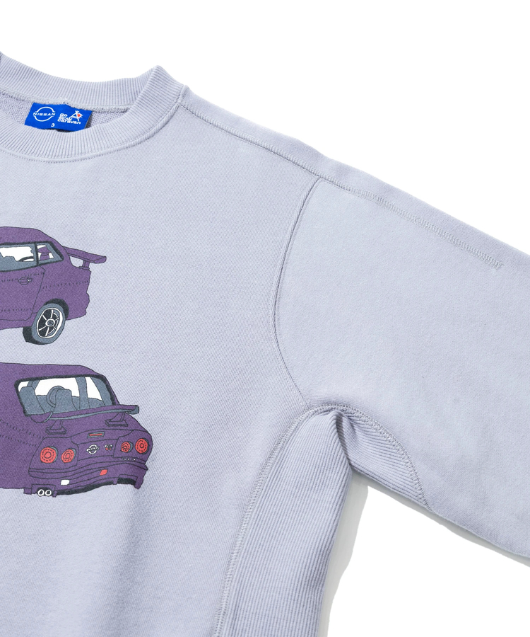 NISSAN×go slow caravan】空紡糸裏毛SKYLINE GT-R(R34) P/O (MENS