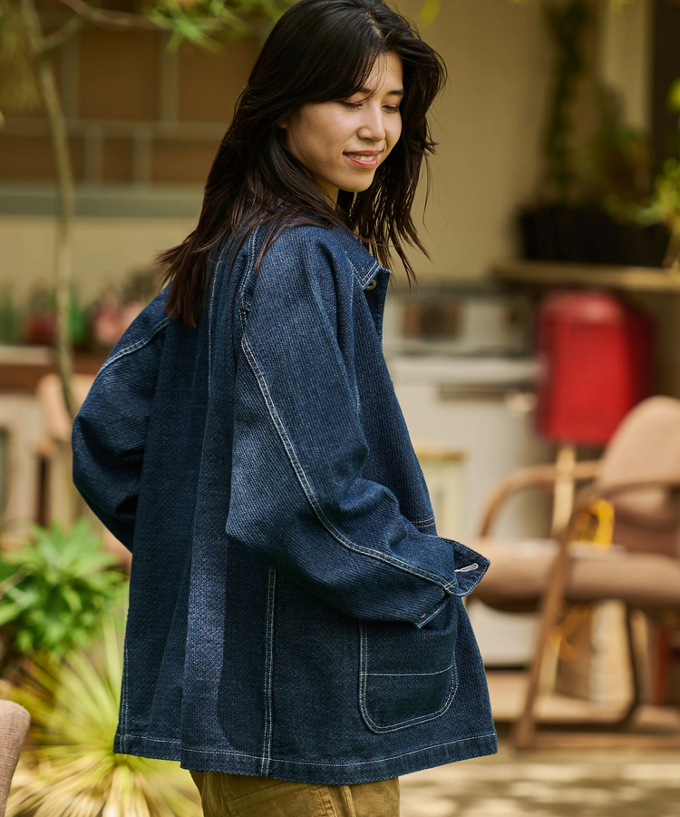 AOZORA刺し子デニムカバーオール(MENS)｜ファッション通販 SANKO