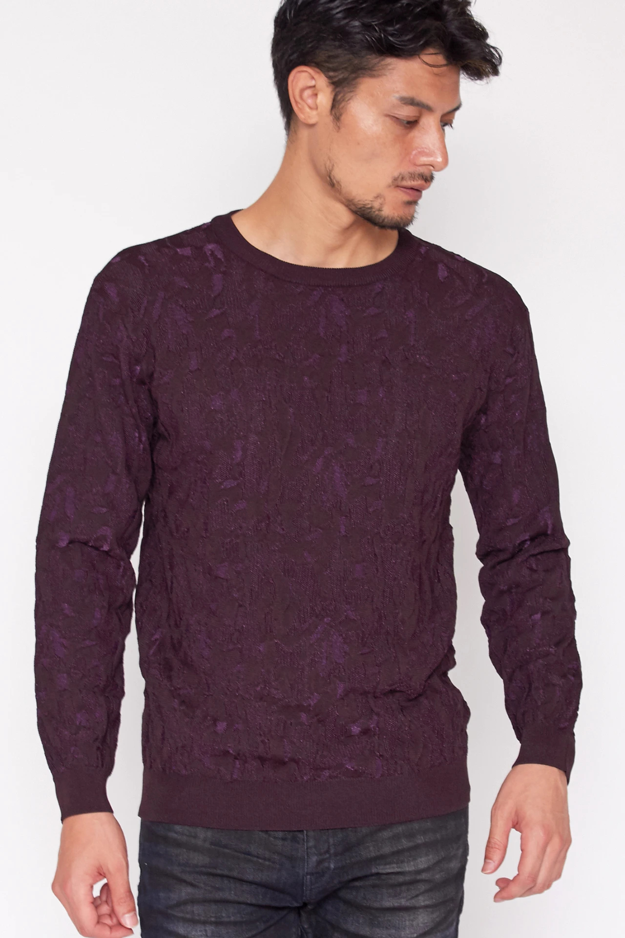 TORNADO MART∴カモフラリンクスクルーネックニット / TORNADO MART