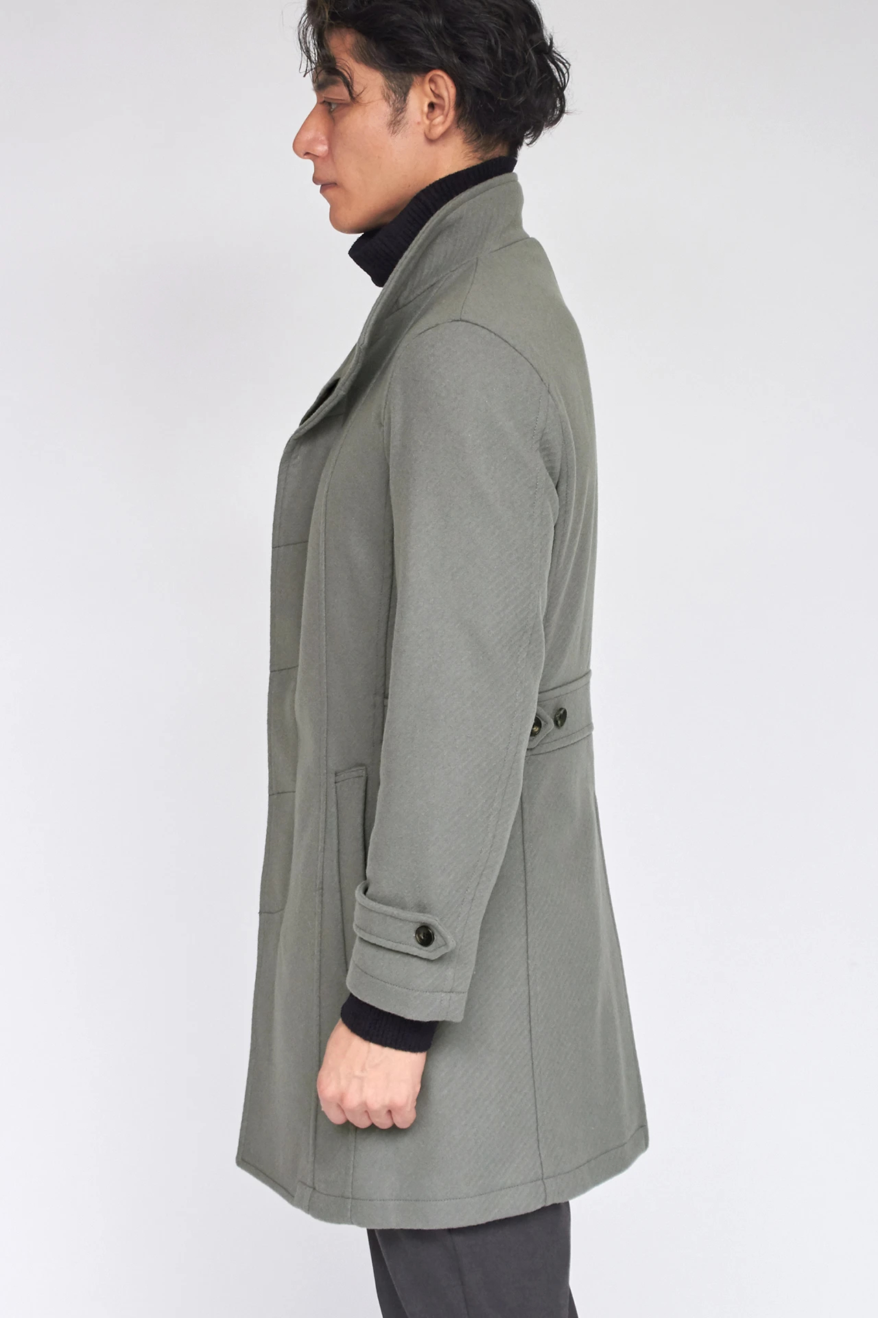 ZERO by TORNADO MART∴ダイヤゴナルメルトンスタンドコート / TORNADO