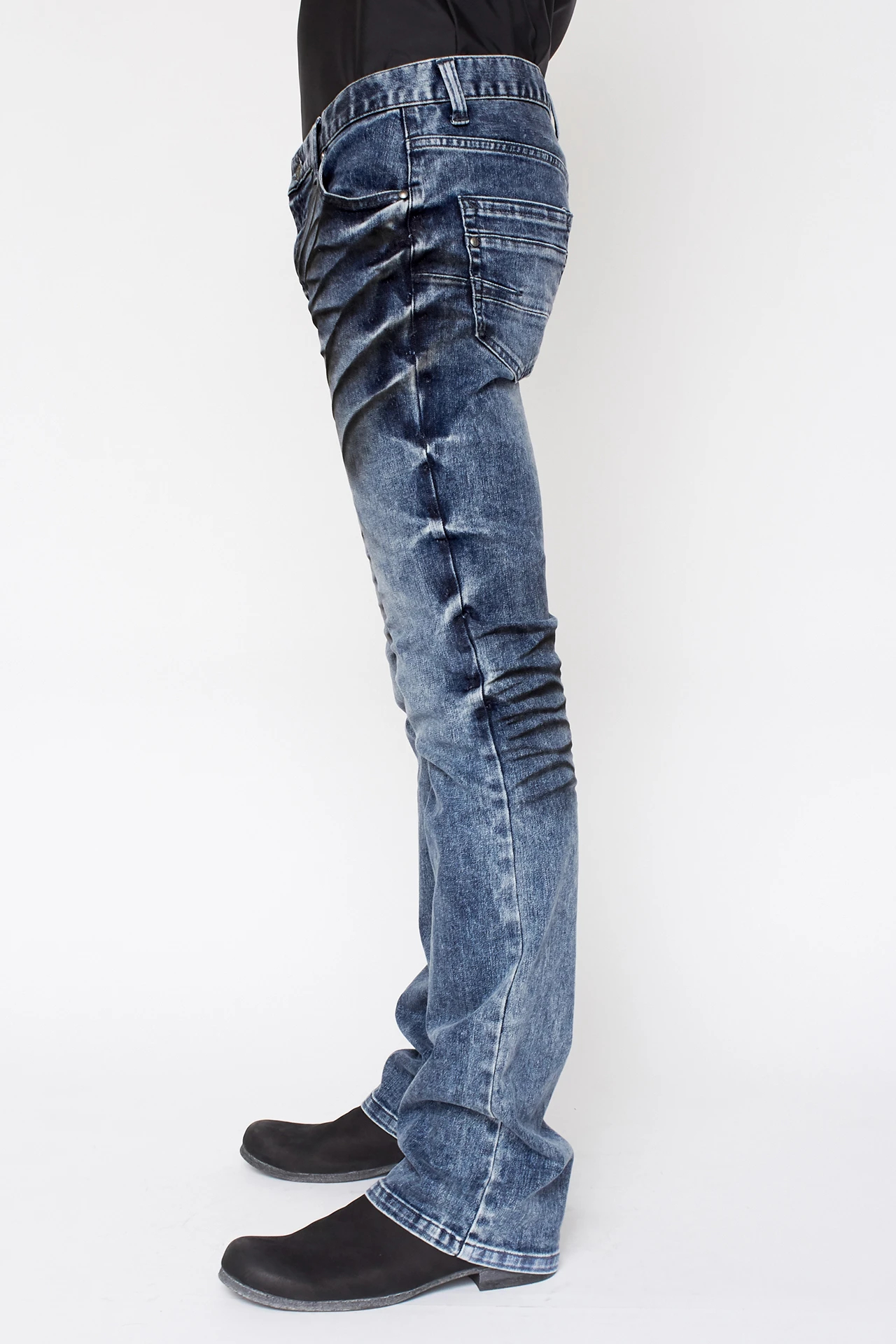 TORNADO MART∴ダークケミカルフィールシューカットデニム / TORNADO