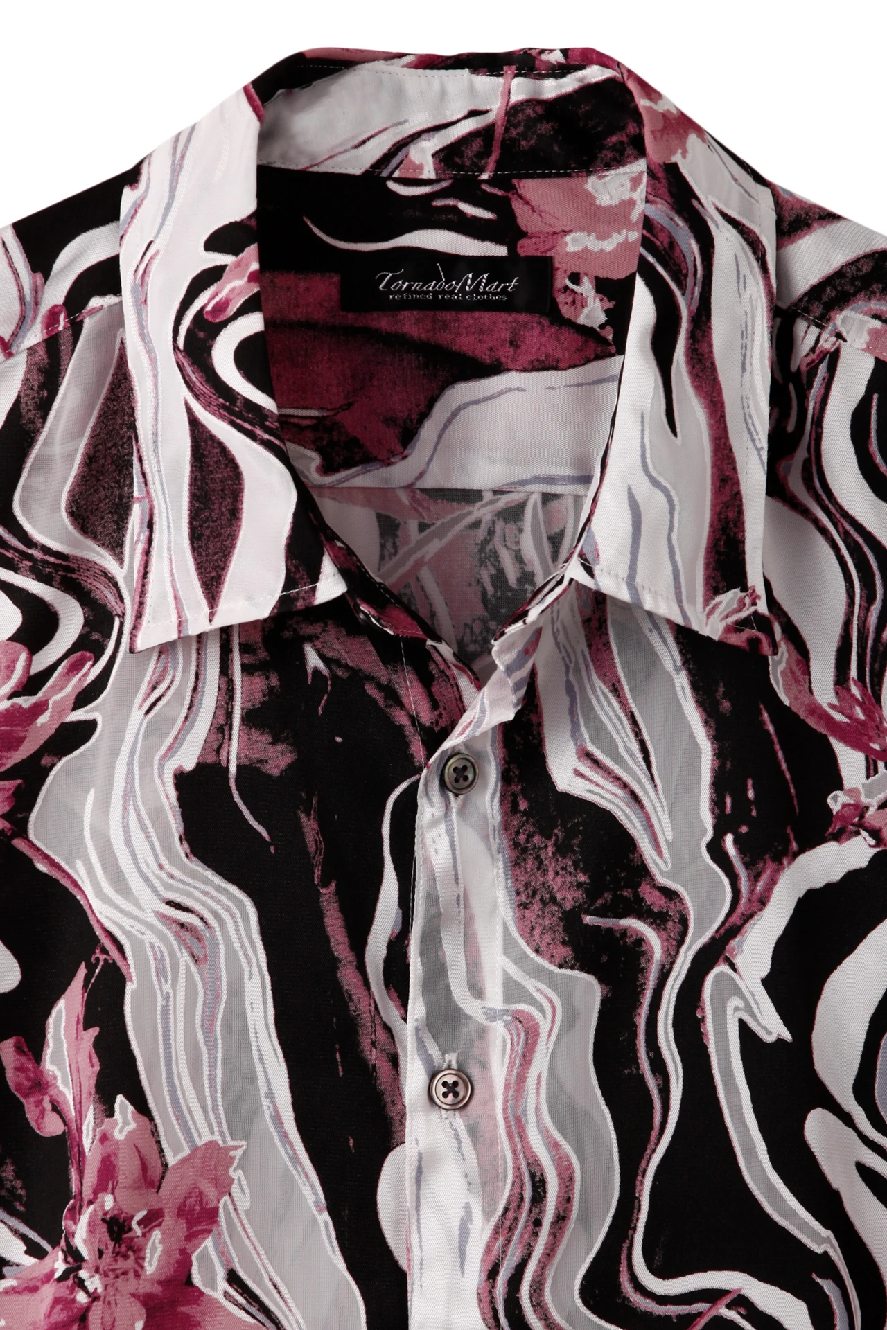 TORNADO MART∴マーブルフラワープリントシャツ / TORNADO MART