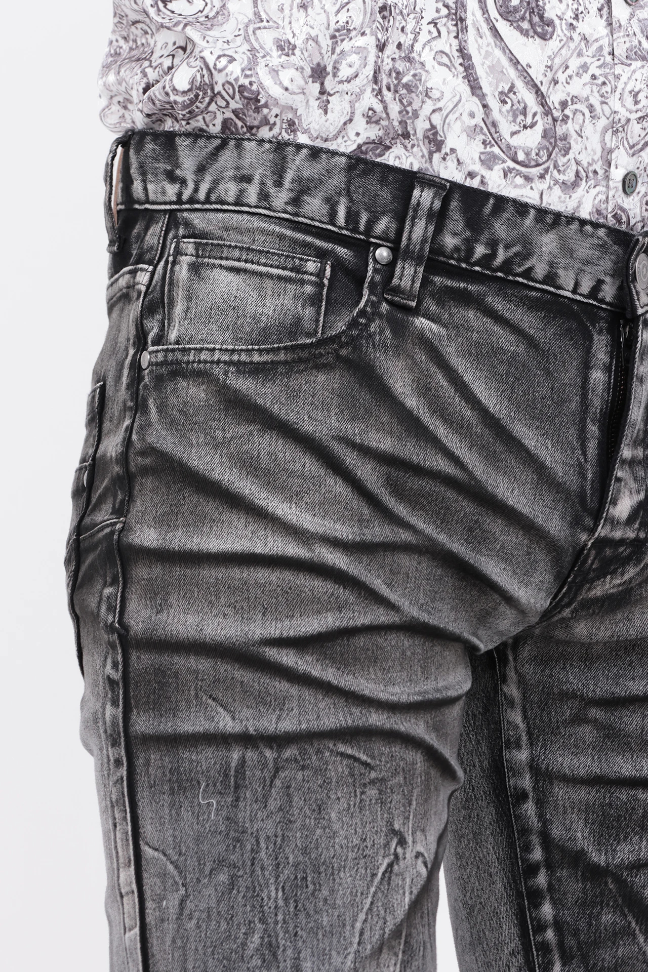 TORNADO MART∴リンクルシェードシューカットデニム