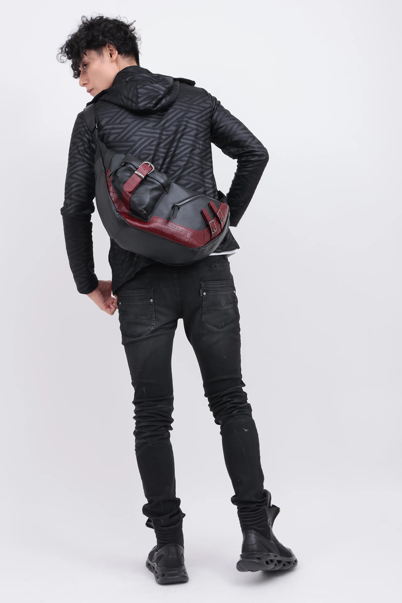 TORNADO MART∴コンビネーションレザーショルダーバッグ / TORNADO