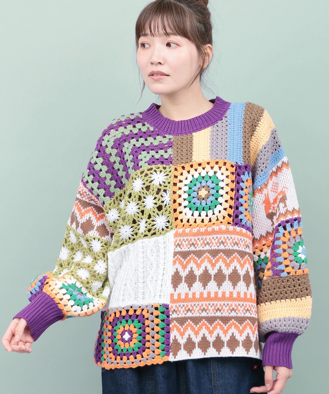 Rico パッチクロシェニットプルオーバー【2月24日(火)15時までの限定