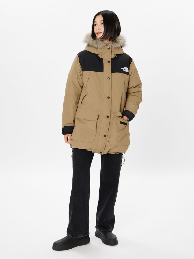 ノースフェイスマウンテンダウンコート Lサイズニュートープ