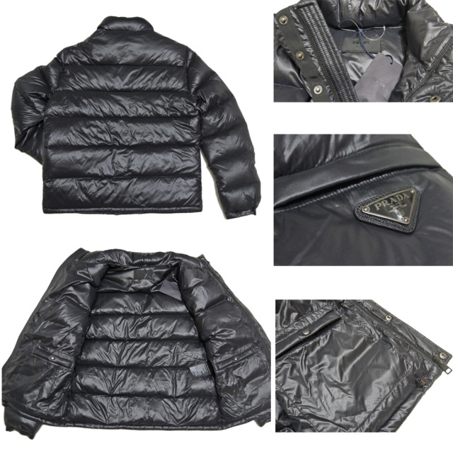プラダ メンズ ダウンジャケット SGJ258 黒 #50 PRADA