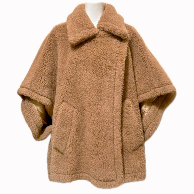 マックスマーラ テディベアケープ テべ(TEBE) ポンチョ キャメル MaxMara