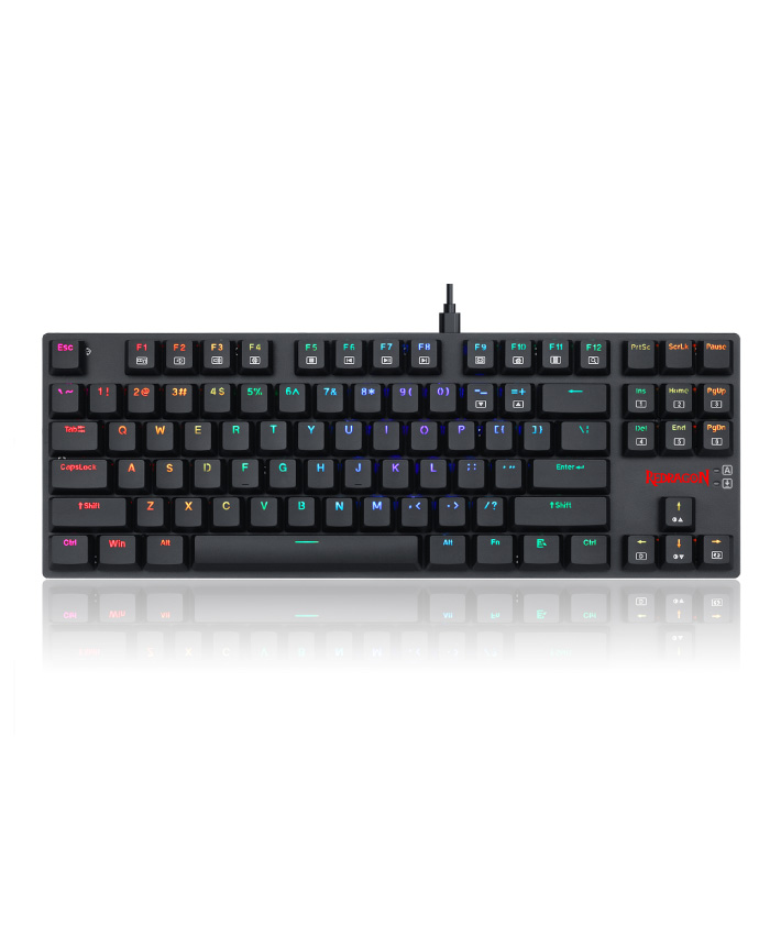 REDRAGON ゲーミングキーボード 英語 テンキーレス ロープロファイル