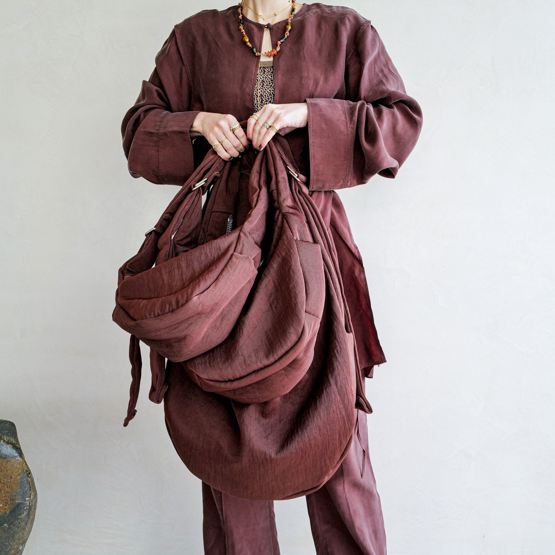 ANNIE PUFFER TOWN MOON BAG / CERATO BRIGHT｜三日月バッグ 軽量 撥水