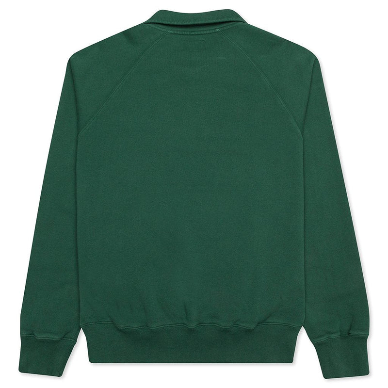 Stussy Polo Zip Fleece - Green – J BETTER