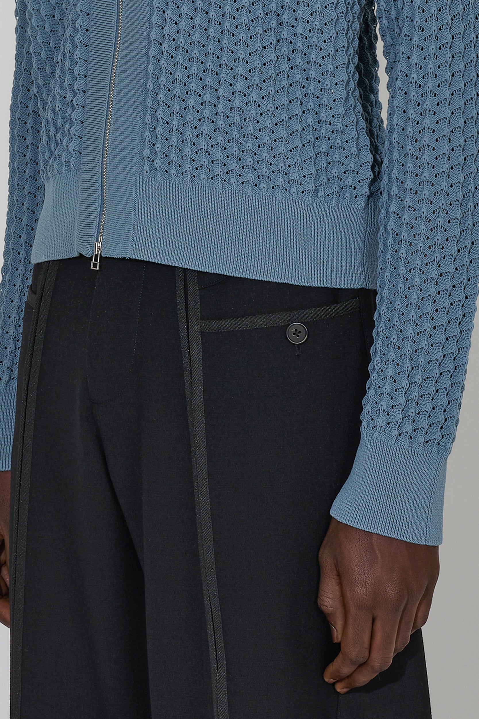 Ash Zip Up Kyanite Blue – _J.L-A.L_