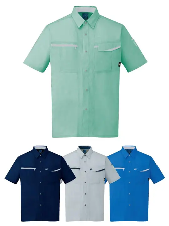 TomoeSAKURA】 6056 エコ製品制電半袖オープンシャツ [春夏]通販ページ