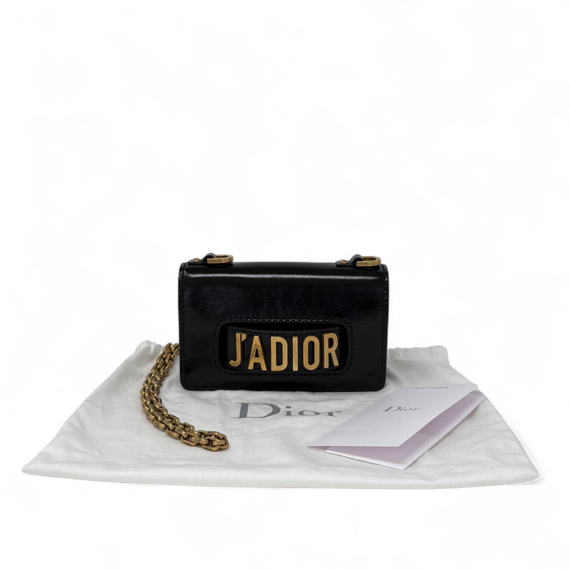 Dior Black Mini J'adior Flap | Jadore Couture