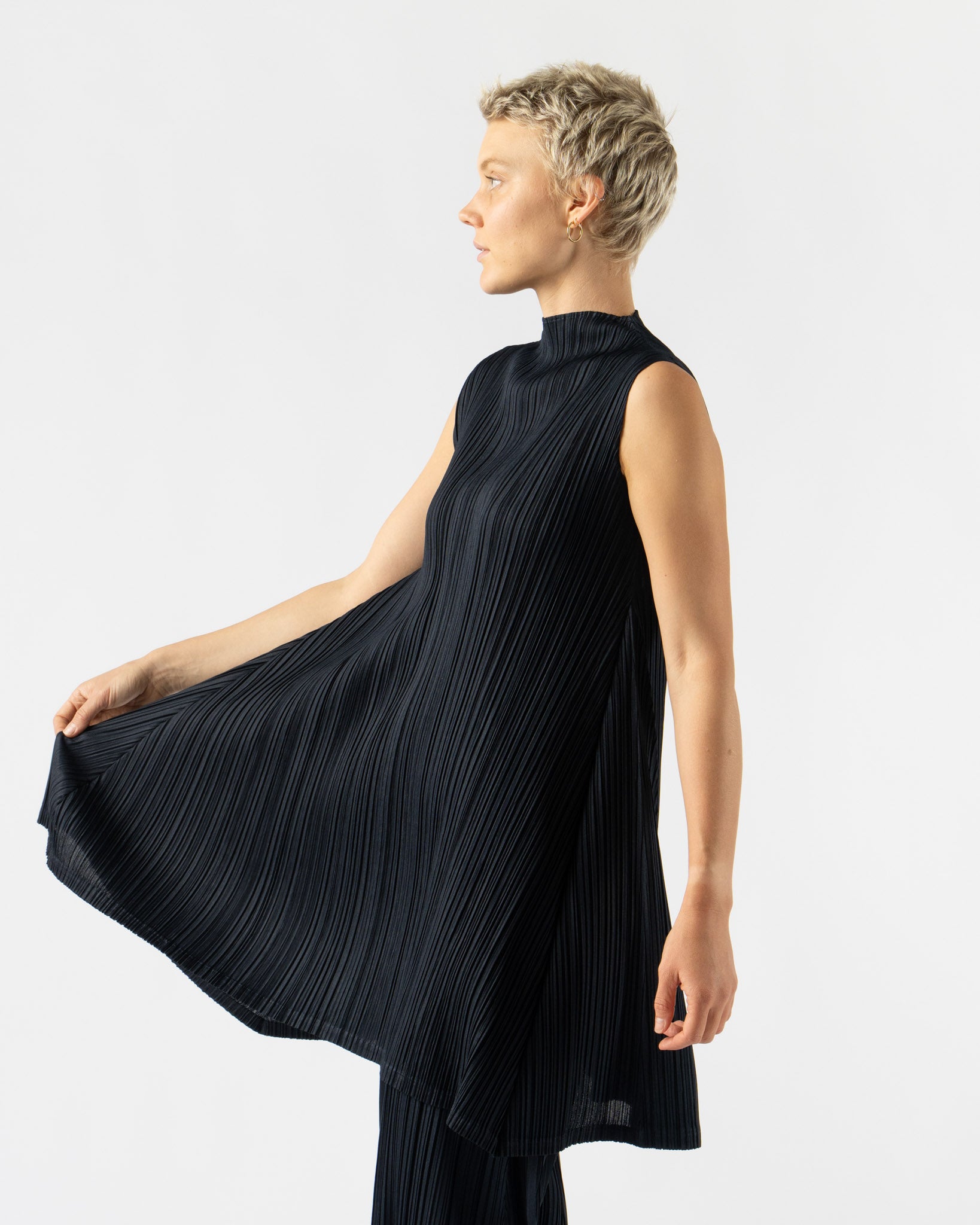 Pleats Please Issey Miyake Mellow Pleats Top Curated at Jake and Jones