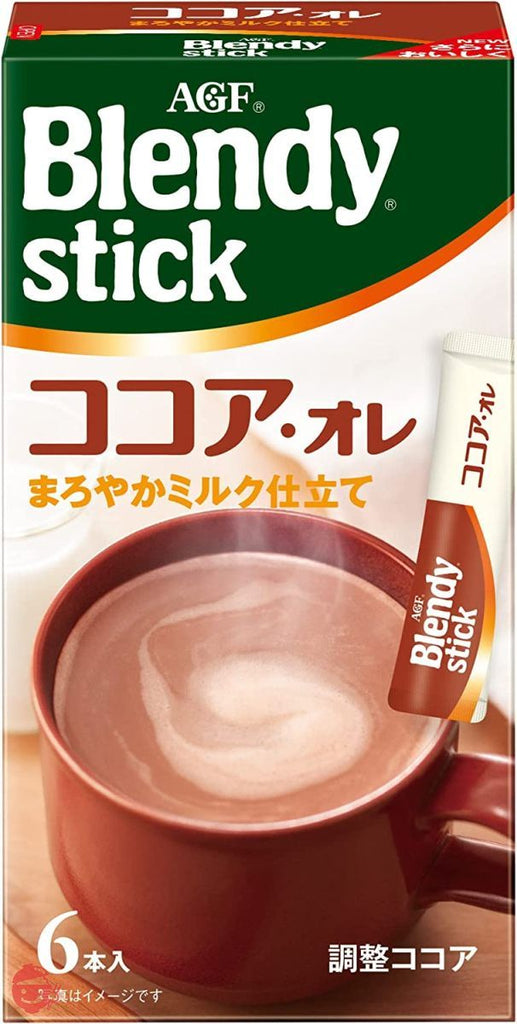 AGF Blendy Stick Cocoa Ole 6 x 6 Boxes [Milk Cocoa] [Powder] – Japacle