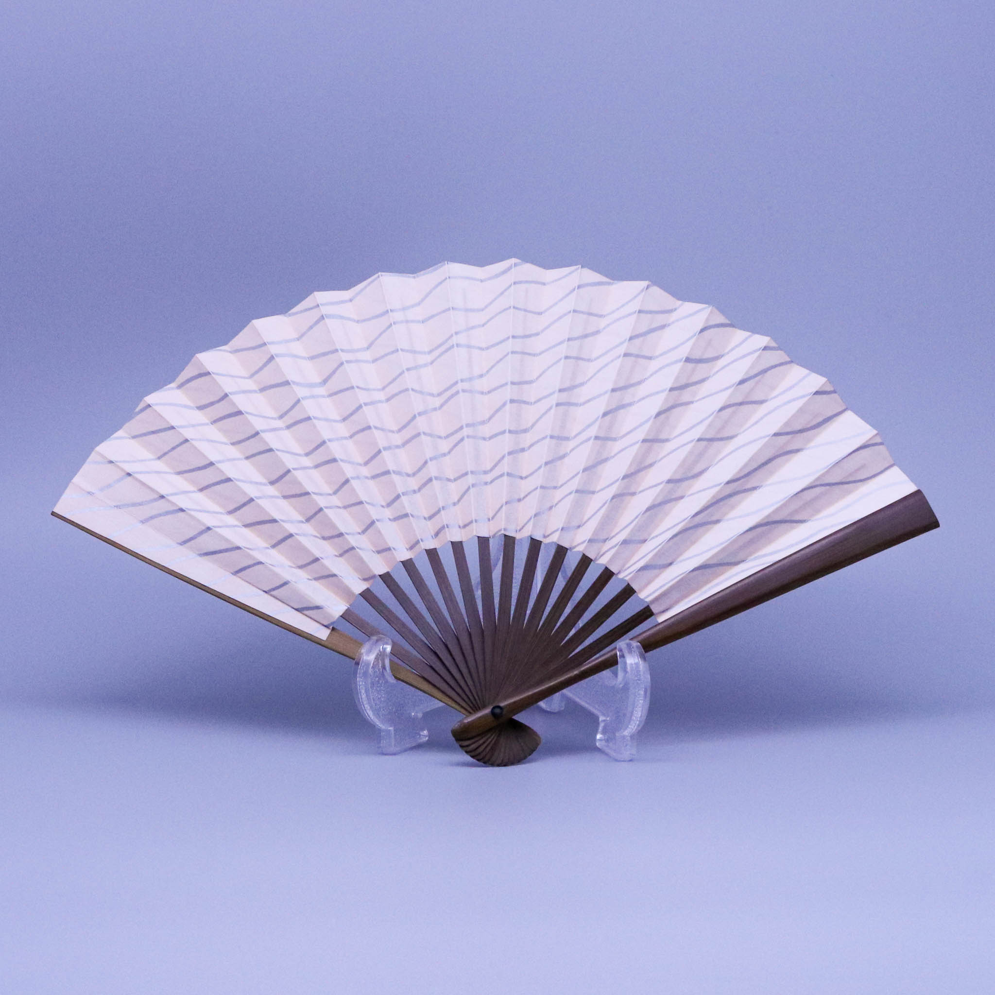 在庫限り】江戸扇子 | 立湧 サーモン | 女持 唐木 | 雲錦堂 深津