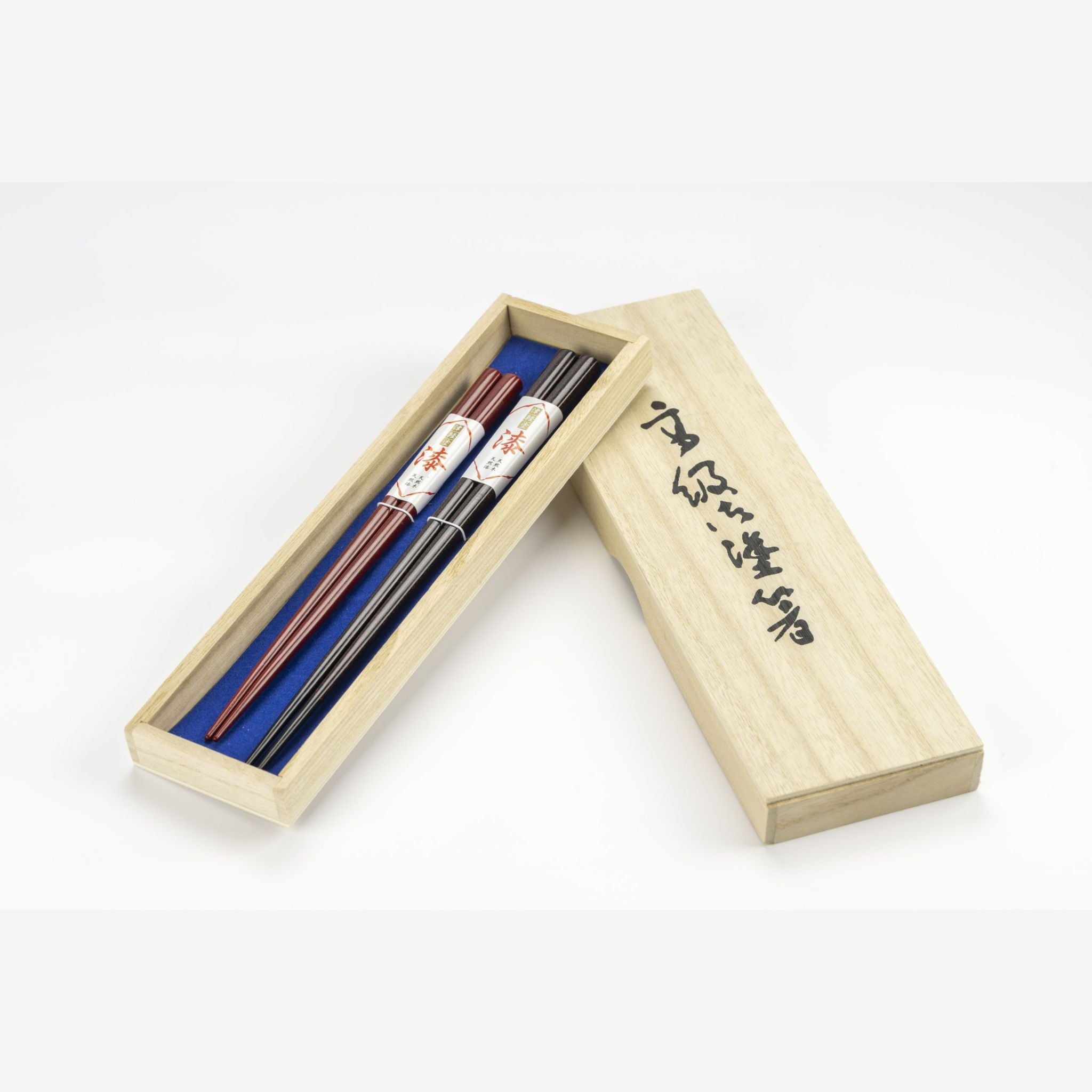 津軽塗 | 夫婦箸 七々子塗 | 黒・茜 | 小林漆器