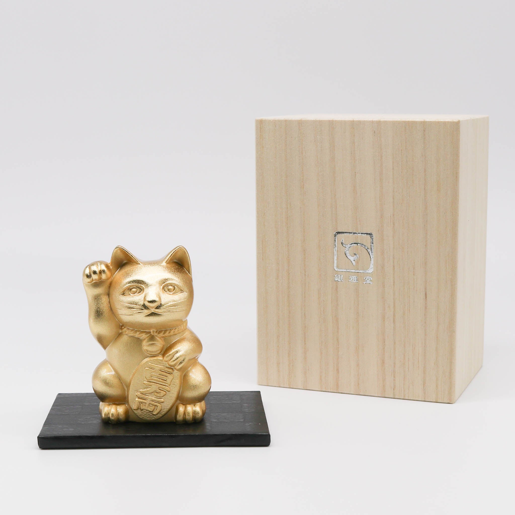 高岡銅器 | 招き猫 | 消金・金蒔絵仕上げ | 銀雅堂