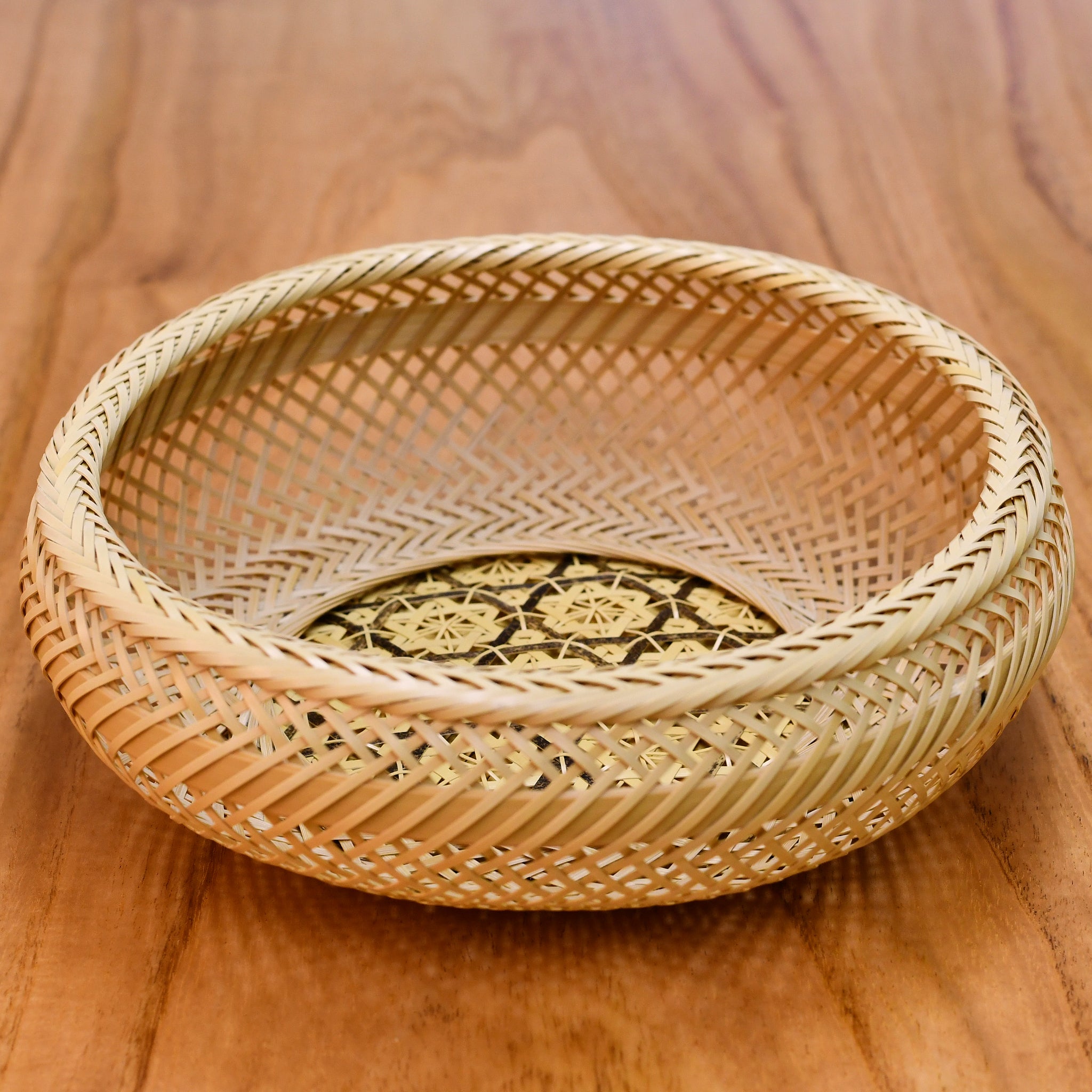 別府竹細工 竹かご | 花六ツ目鉄鉢 | 大 | 山下工芸