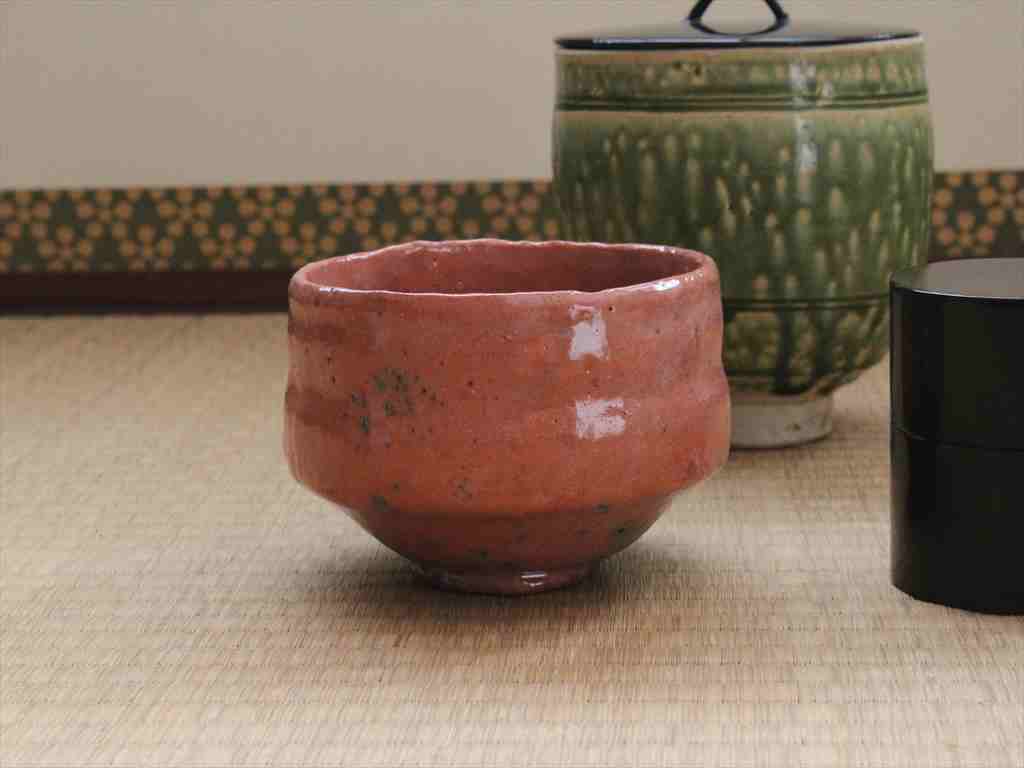 杉本貞光作品 木守写しの赤茶碗 Sadamitsu Sugimoto's work Red-raku
