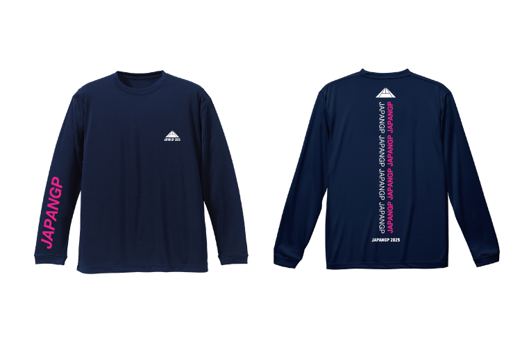JAPAN GP 2025 大会限定ロングTシャツ ネイビー×ピンク | JAPAN GP