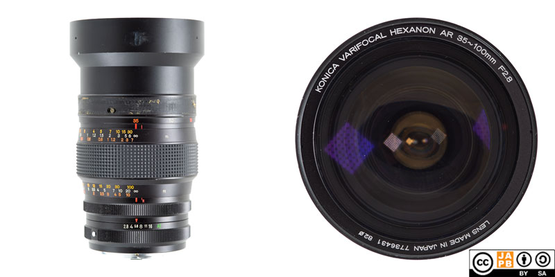 Data sheet: Konica Varifocal Hexanon AR 35~100mm f/2.8 – JAPB