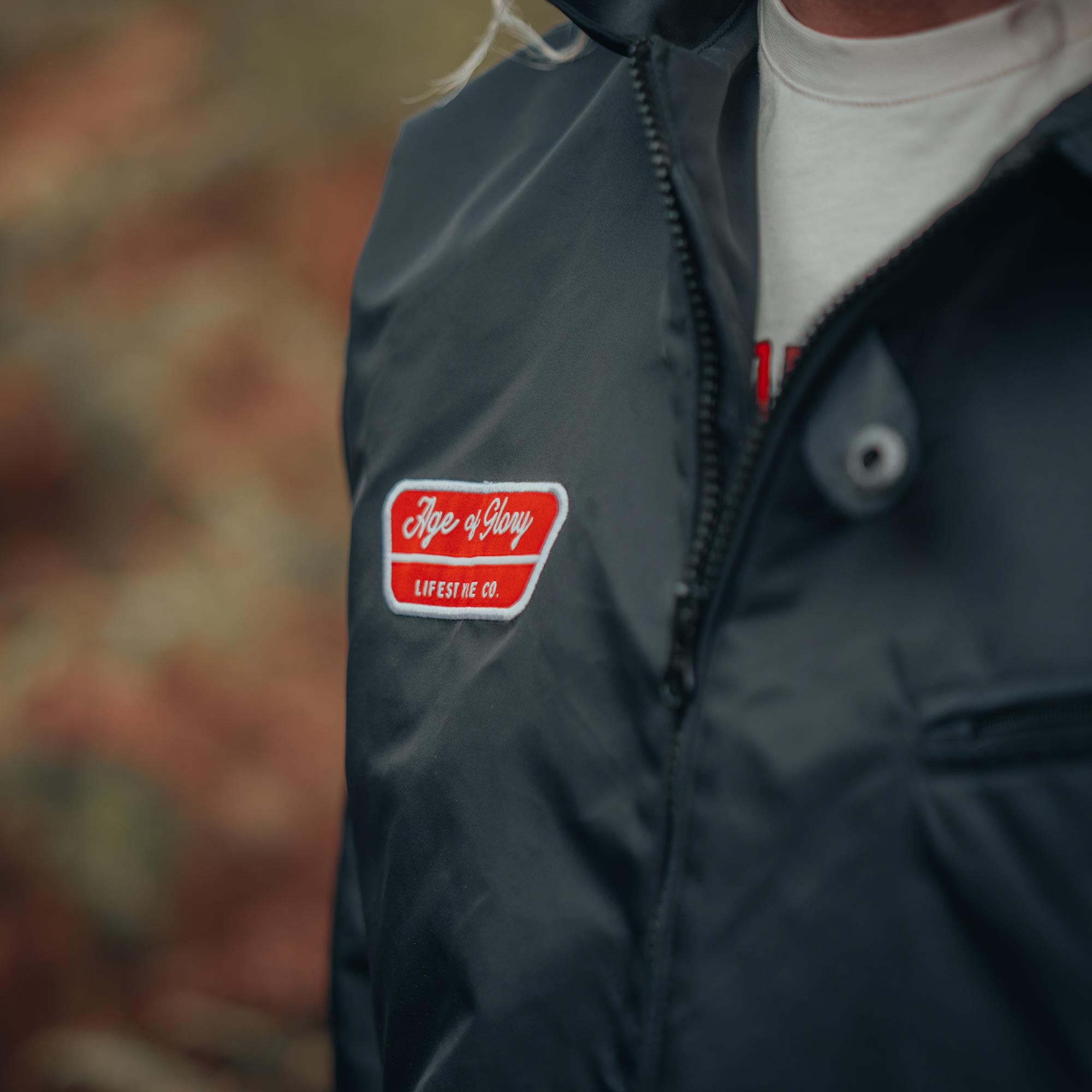 試着無料】エイジオブグローリー パドック ブラック - バイク ナイロン