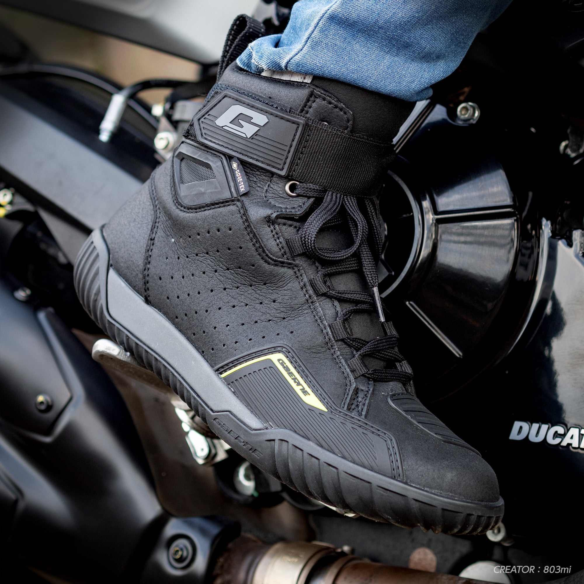 試着無料】ガエルネ Gロケット ゴアテックス - 防水 バイク ブーツ