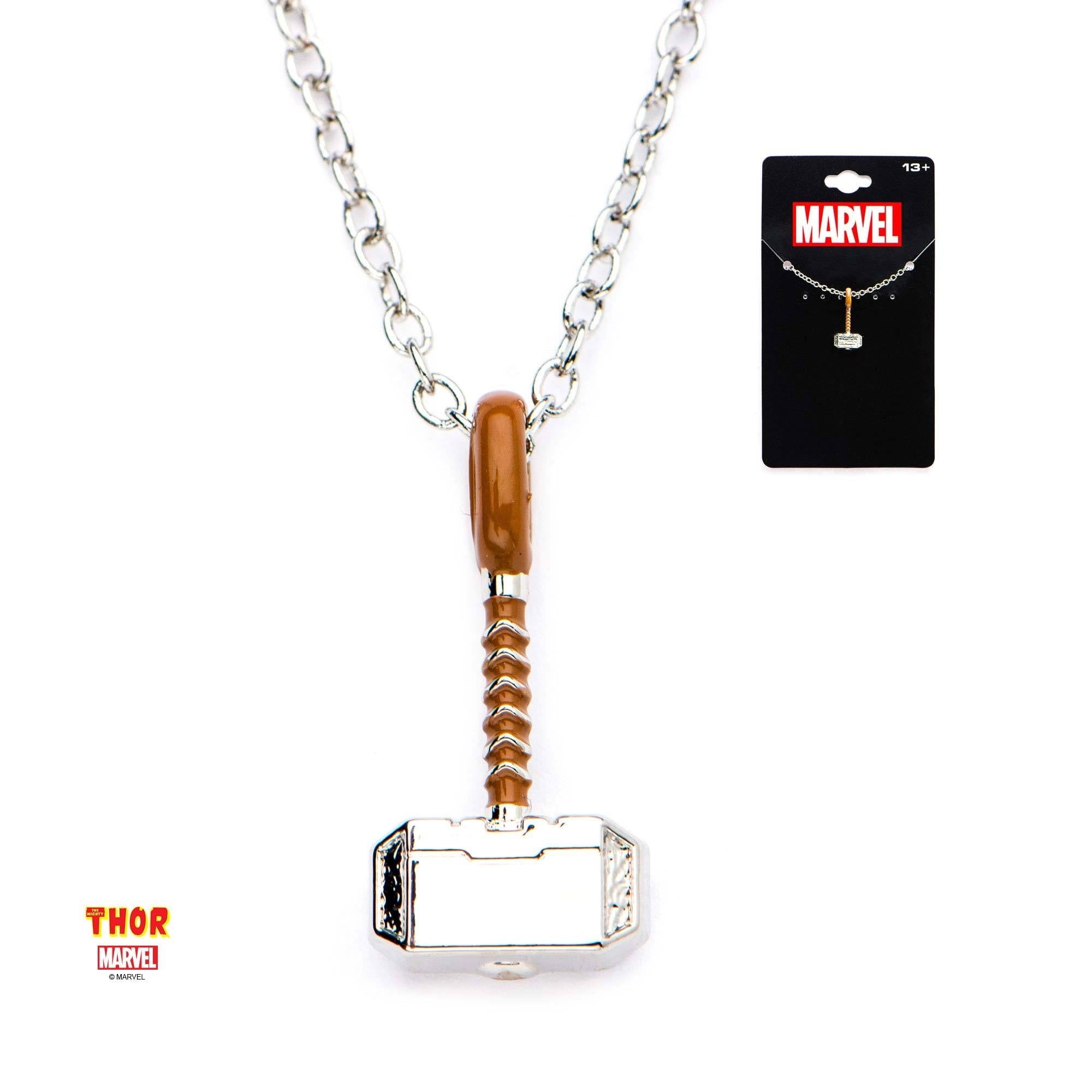 Marvel Thor Hammer Pendant Necklace Official Jewelry – Jewelry