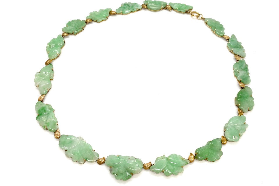Jade K14翡翠ネックレス(No.126738) – JEX宝石ギャラリーオンライン