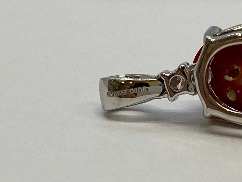 Coral K18WG赤珊瑚 ダイヤモンドペントップ (NO.127692) – JEX宝石