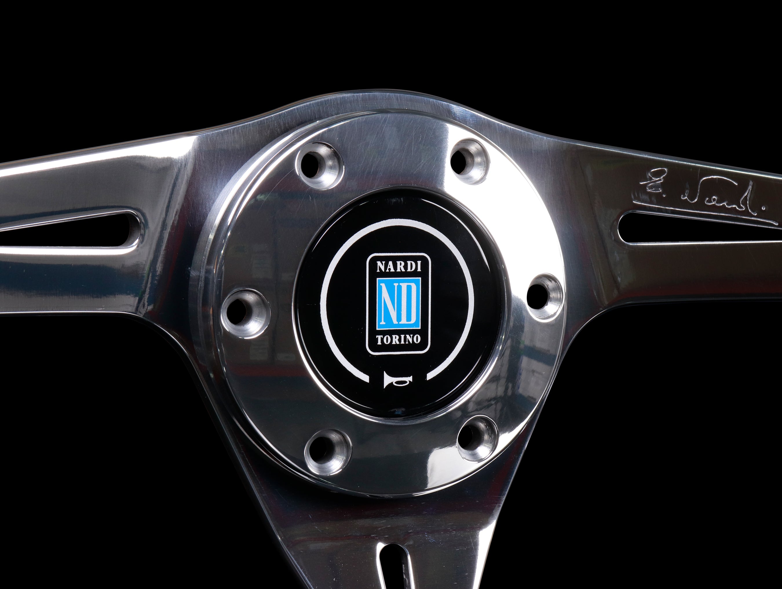 Nardi Basic Kallista 350mm Steering Wheel - Black Leather