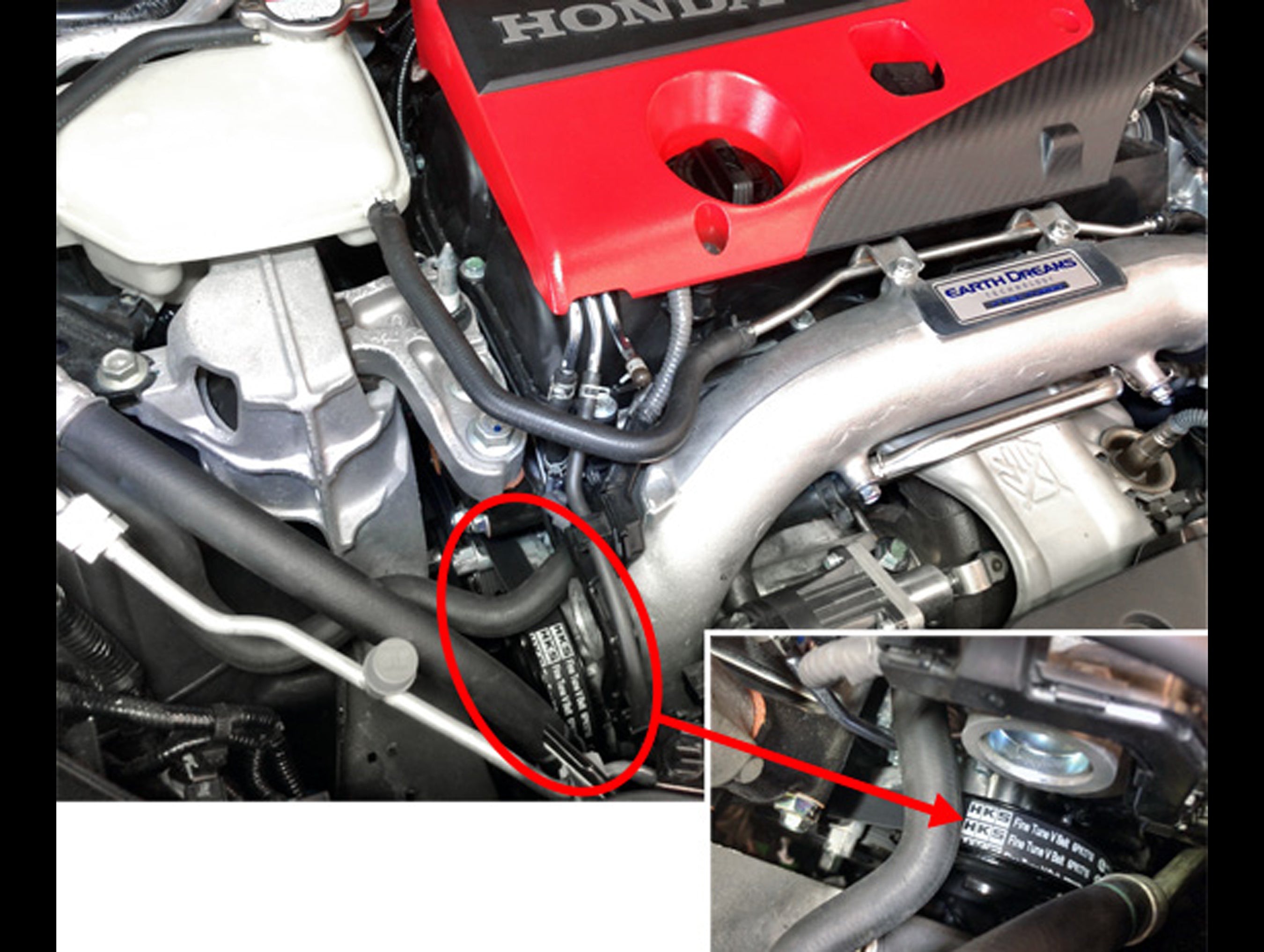 HKS Fine Tune V-Belt - 16-20 Civic Hatchback (FK7) / 17-21 Civic