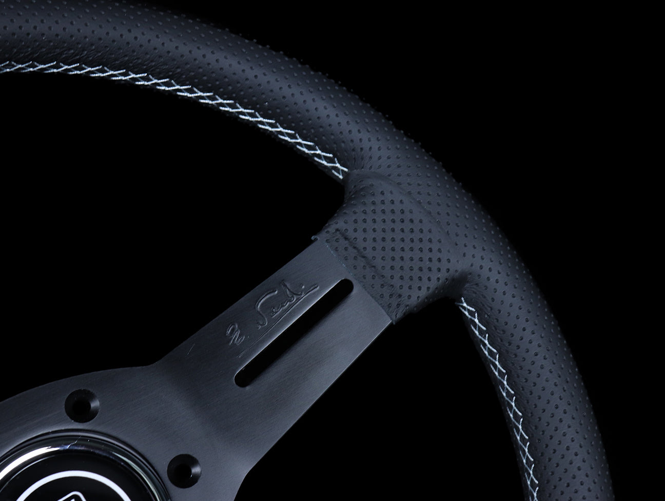 Nardi Competition 330mm Steering Wheel - Black Perforated Leather