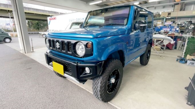 ジムニーJB64 ハイブリッジファースト タイプS-NP バンパーセット取付