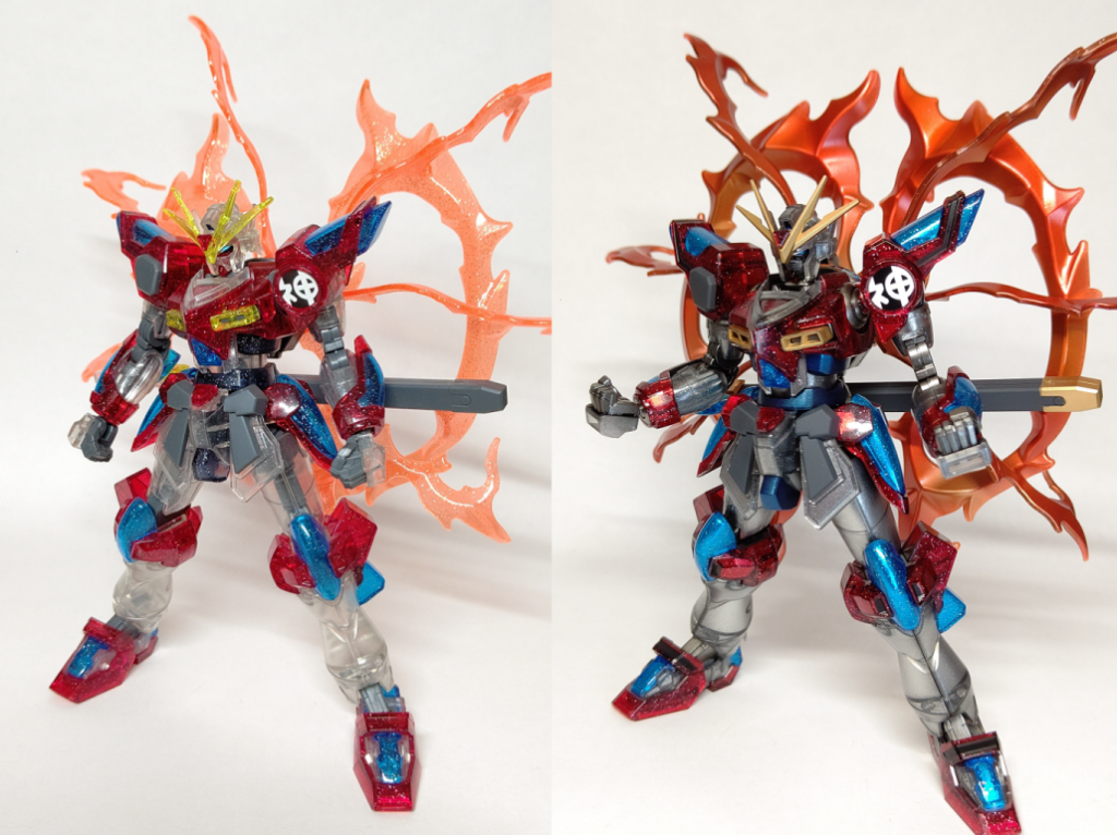 HGBFカミキバーニングガンダムプラフスキーパーティクルクリア