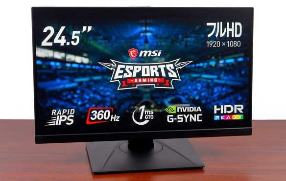 MSI Oculux NXG253R」をレビュー。Reflex LA対応の全部入りモデルを