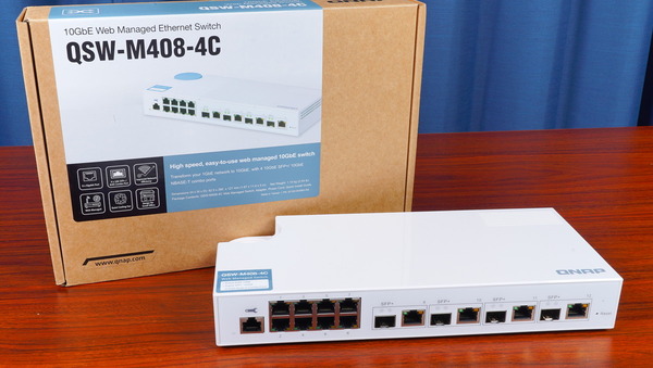 QNAP QSW-M408-4C」をレビュー。4基の10Gb LANを搭載するL2マネージド