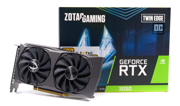 ZOTAC GAMING GeForce RTX 3050 Twin Edge OC」をレビュー | 自作と