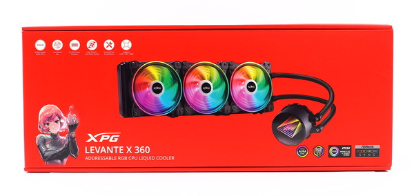 XPG LEVANTE X 360」をレビュー。定番Asetek製水冷ヘッドのAIO水冷CPU