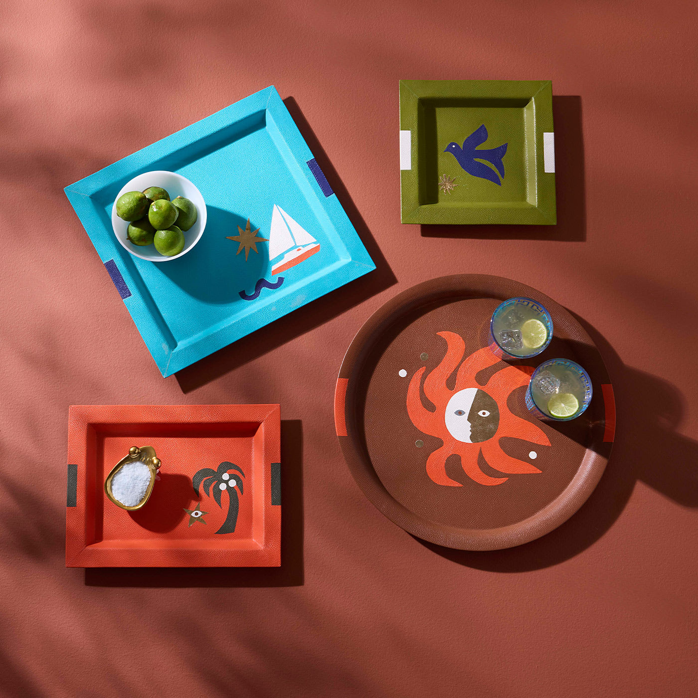 Playa Leather Sun Tray – Jonathan Adler
