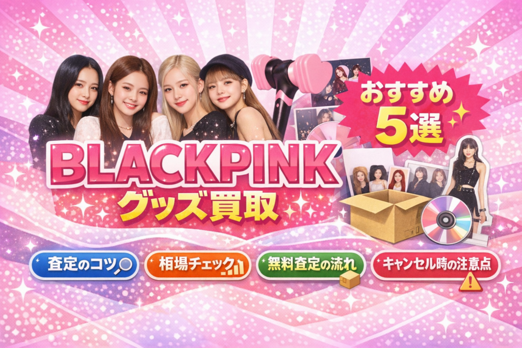 2026年1月最新】BLACKPINK（ブラックピンク）グッズ買取おすすめ5選