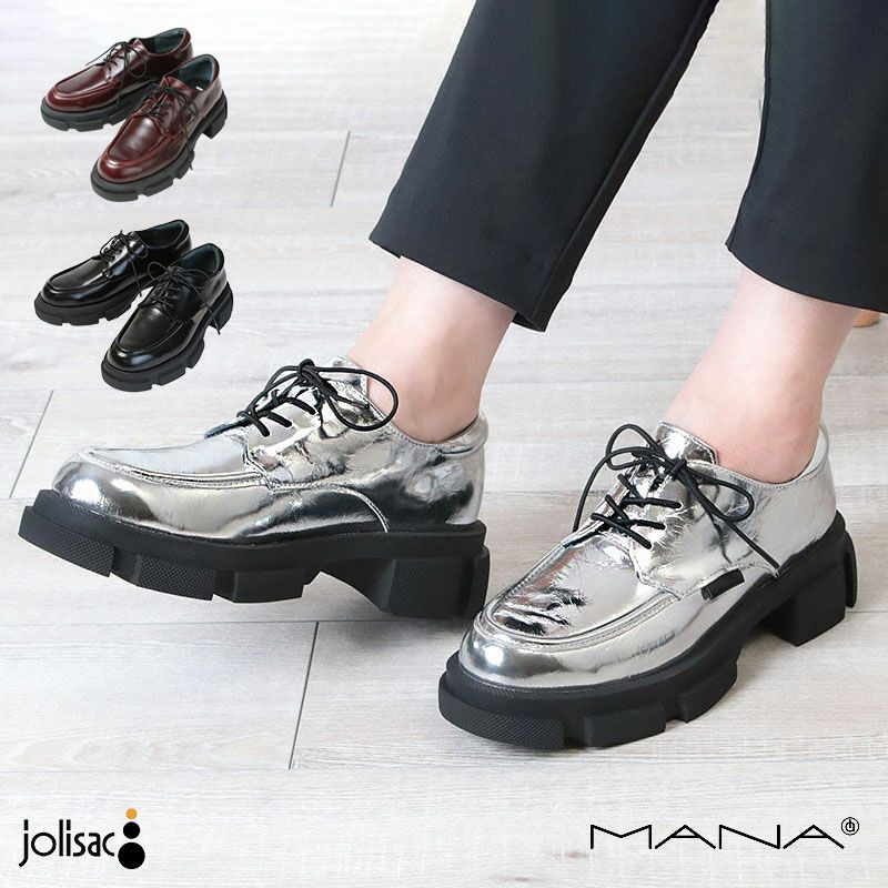 MANA 厚底レースアップシューズ マナ 501070 | jolisac