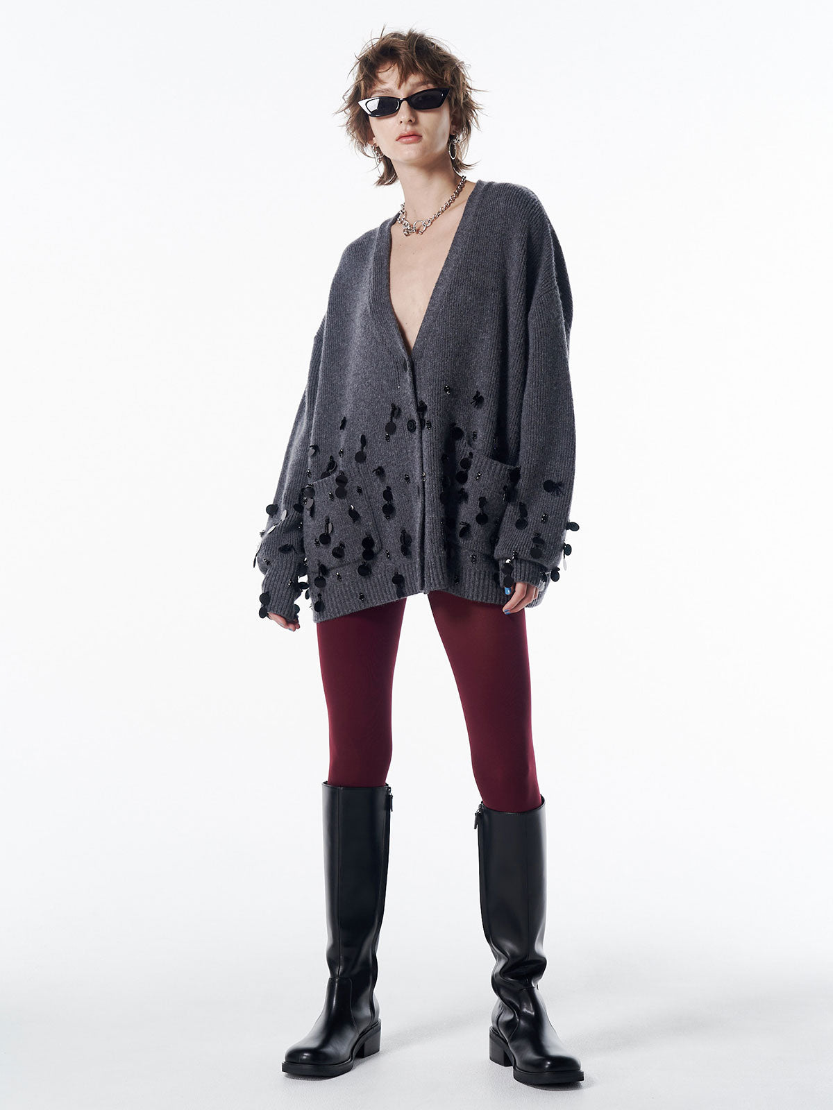 BIJOU OVER KNIT CARDIGAN – JOSEMOON