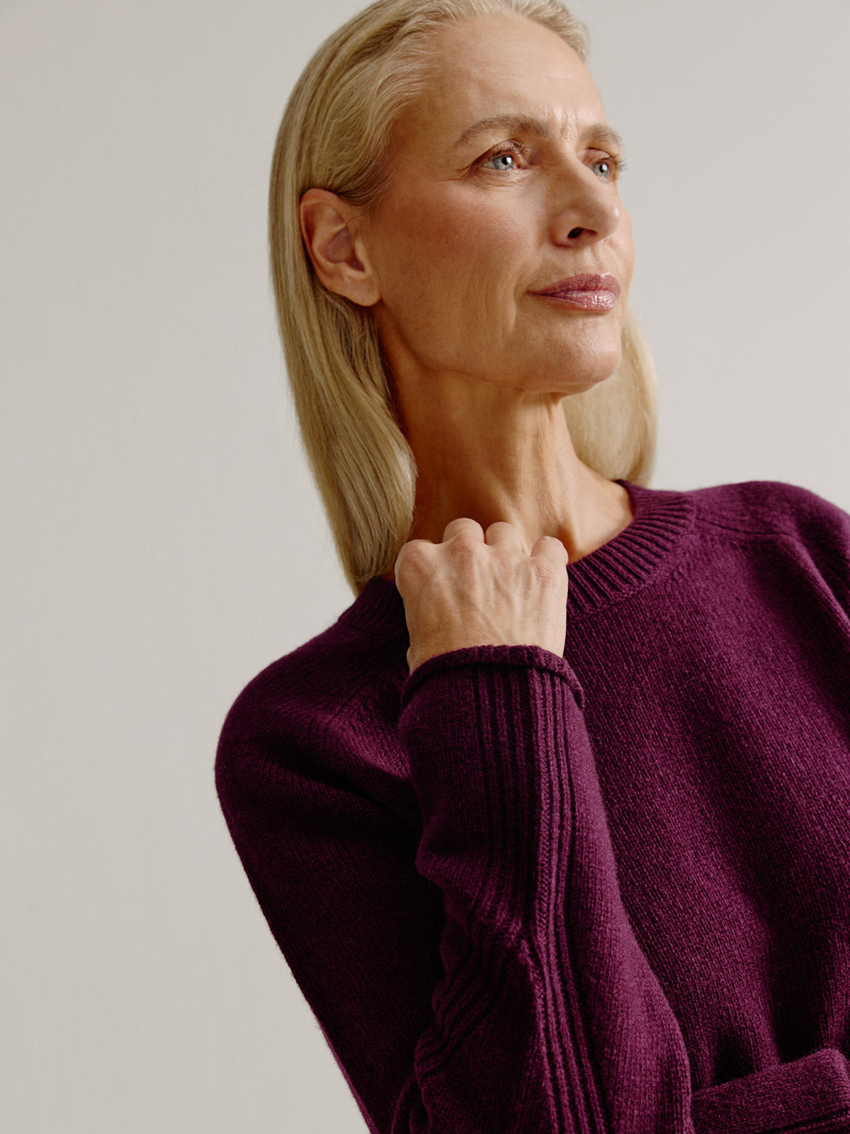Lillian Sweater – Lambswool sweater with yak blend and refined