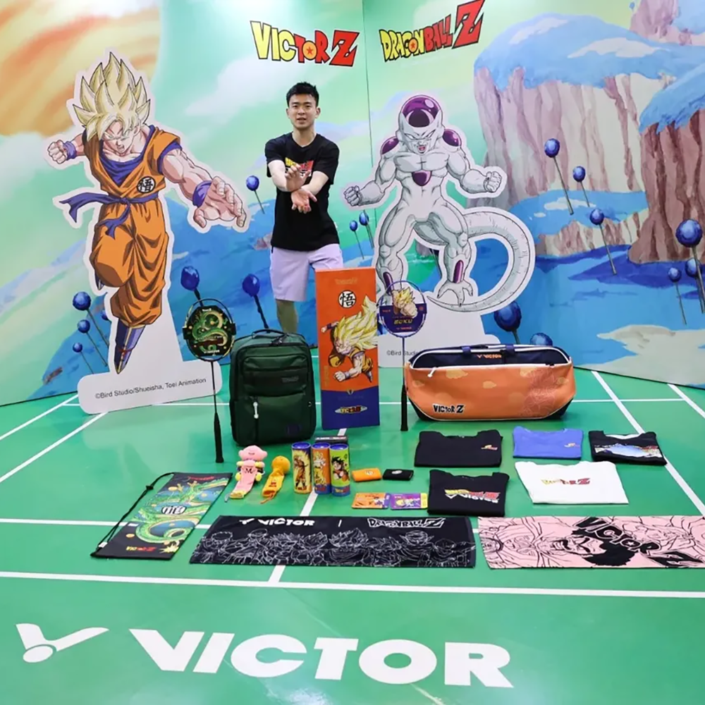 Victor x Dragon Ball Z Strings VS-63DBZ-EO (Vibrant Yellow/ Neon